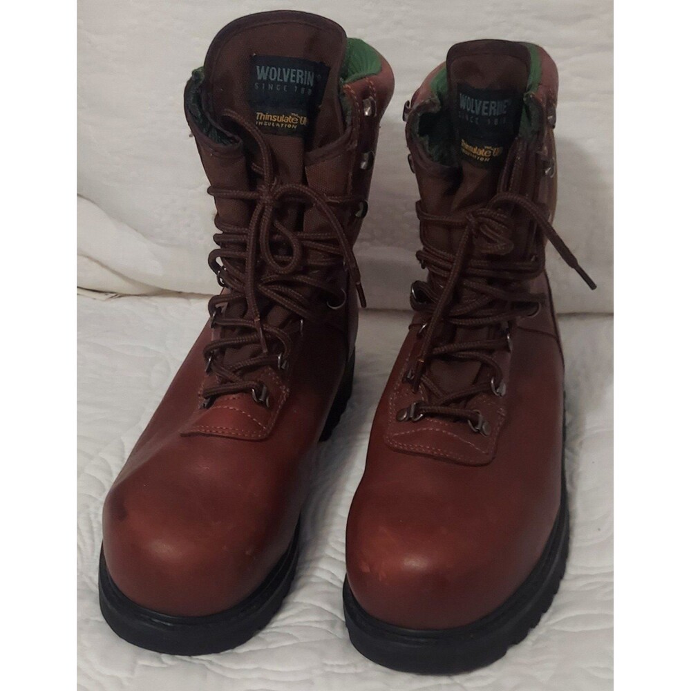 CLEARANCE Wolverine Men's Brown Steel Toe Work Boots Size 9.5EW